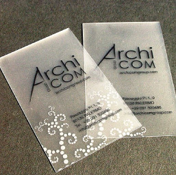 PVC商務名片 專業印務賦予商務新形象